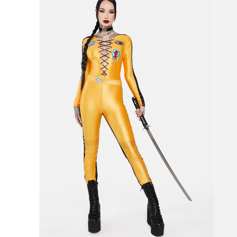 KILL BILL Black Mamba Yellow Jumpsuit Costume Dolls Kill - Halloween costume